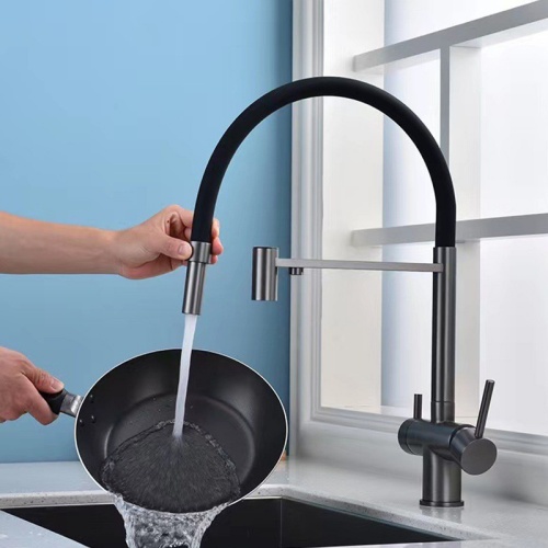 Household Dual Spout with Drinking Water Kitchen Sink Mixer Faucet BL-63014
